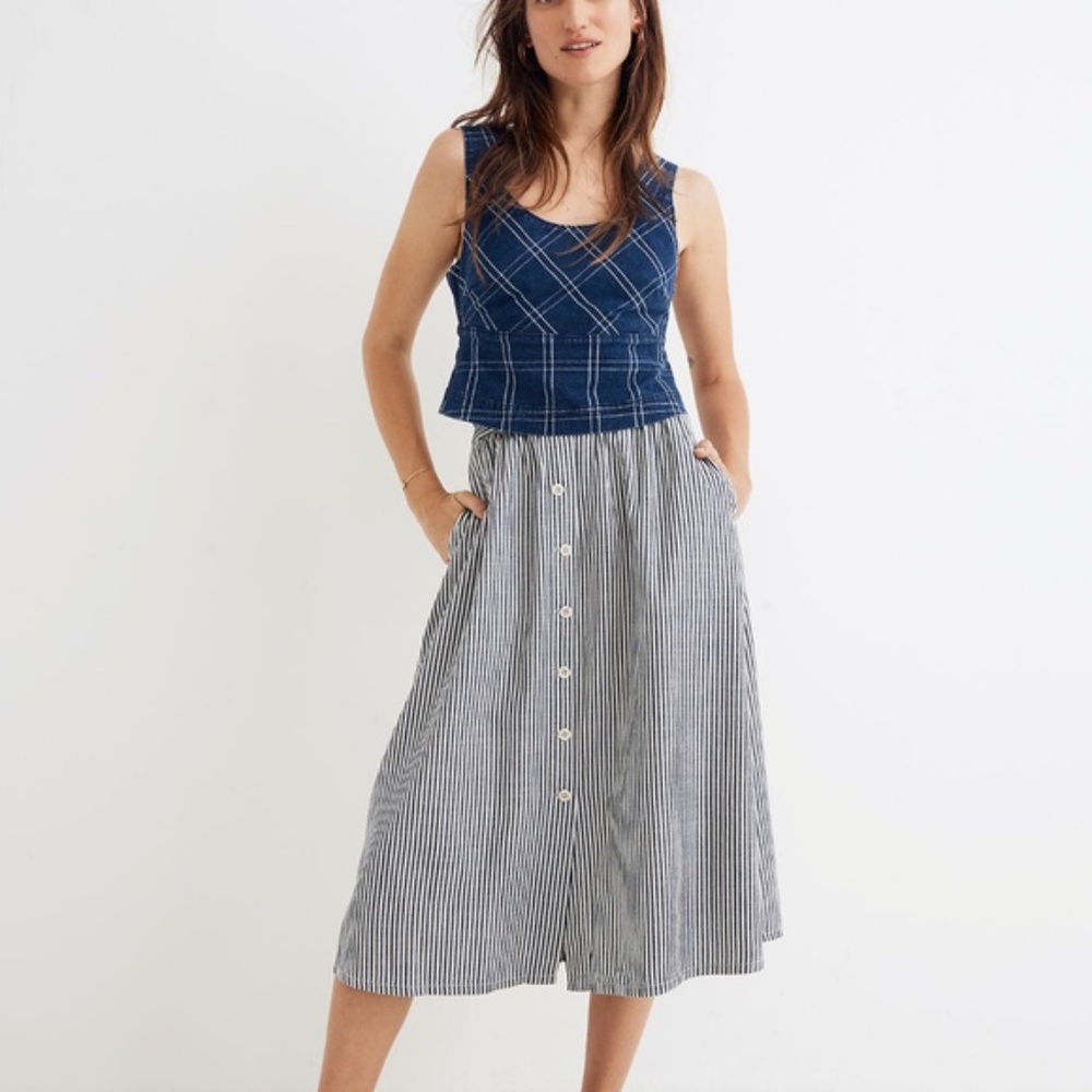 madewell midi skirt